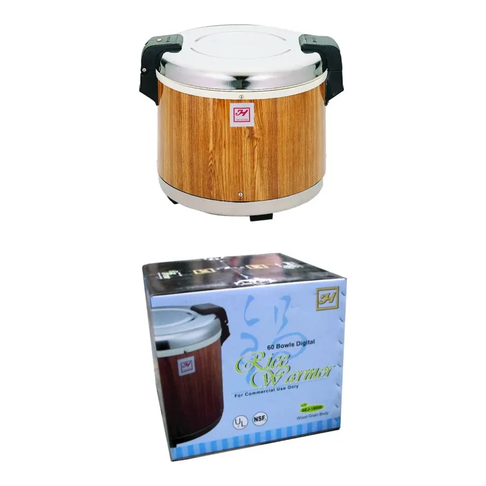 Thunder Group SEJ18000 Wood Grain Electric 50 Cups Rice Warmer