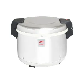Thunder Group SEJ20000 15-1/2" dia. Stainless Steel 30 Cups Electric Rice Warmer, Silver, 100W