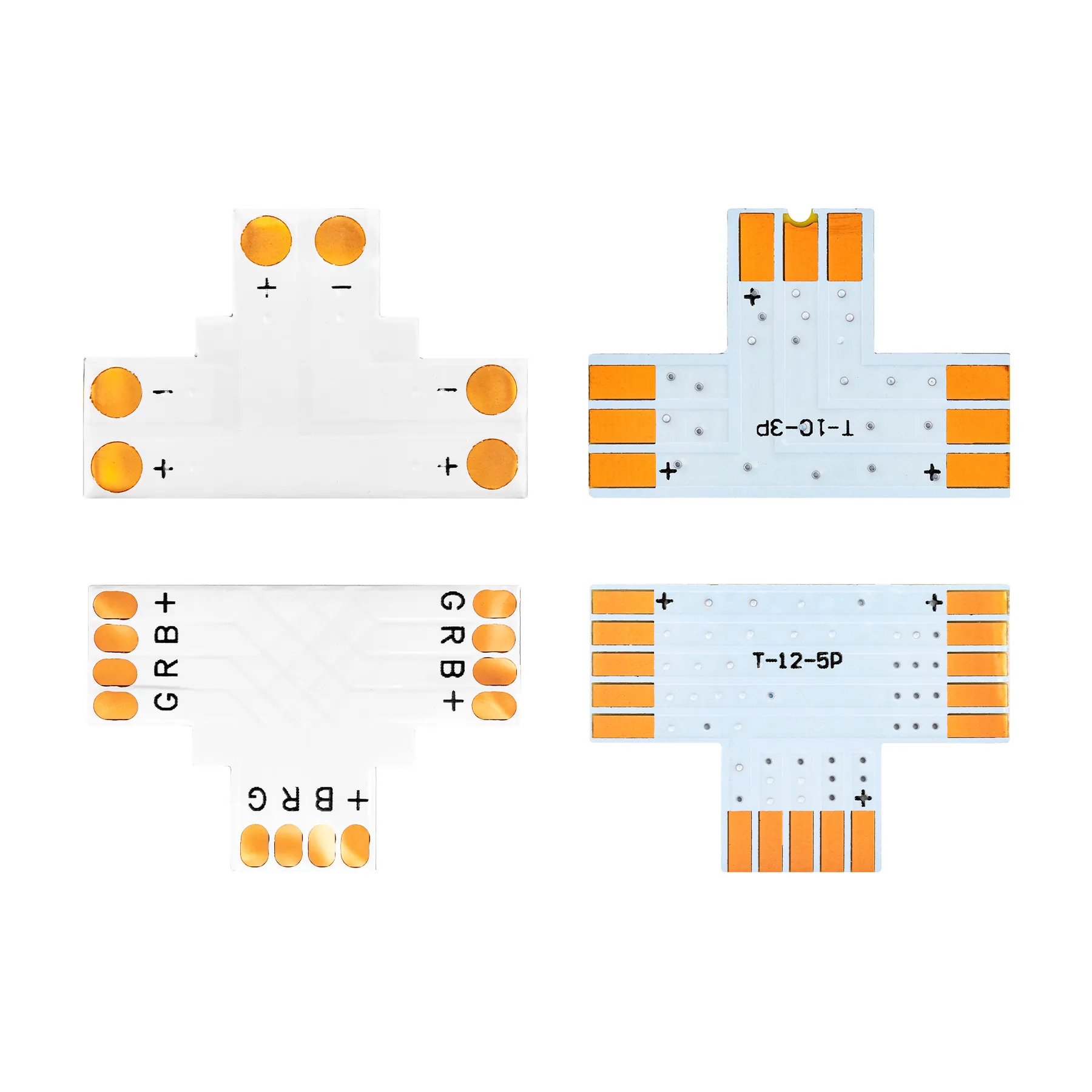 T/L/X PCB Shape Solderless Connector 2pin/3pin/4pin/5pin