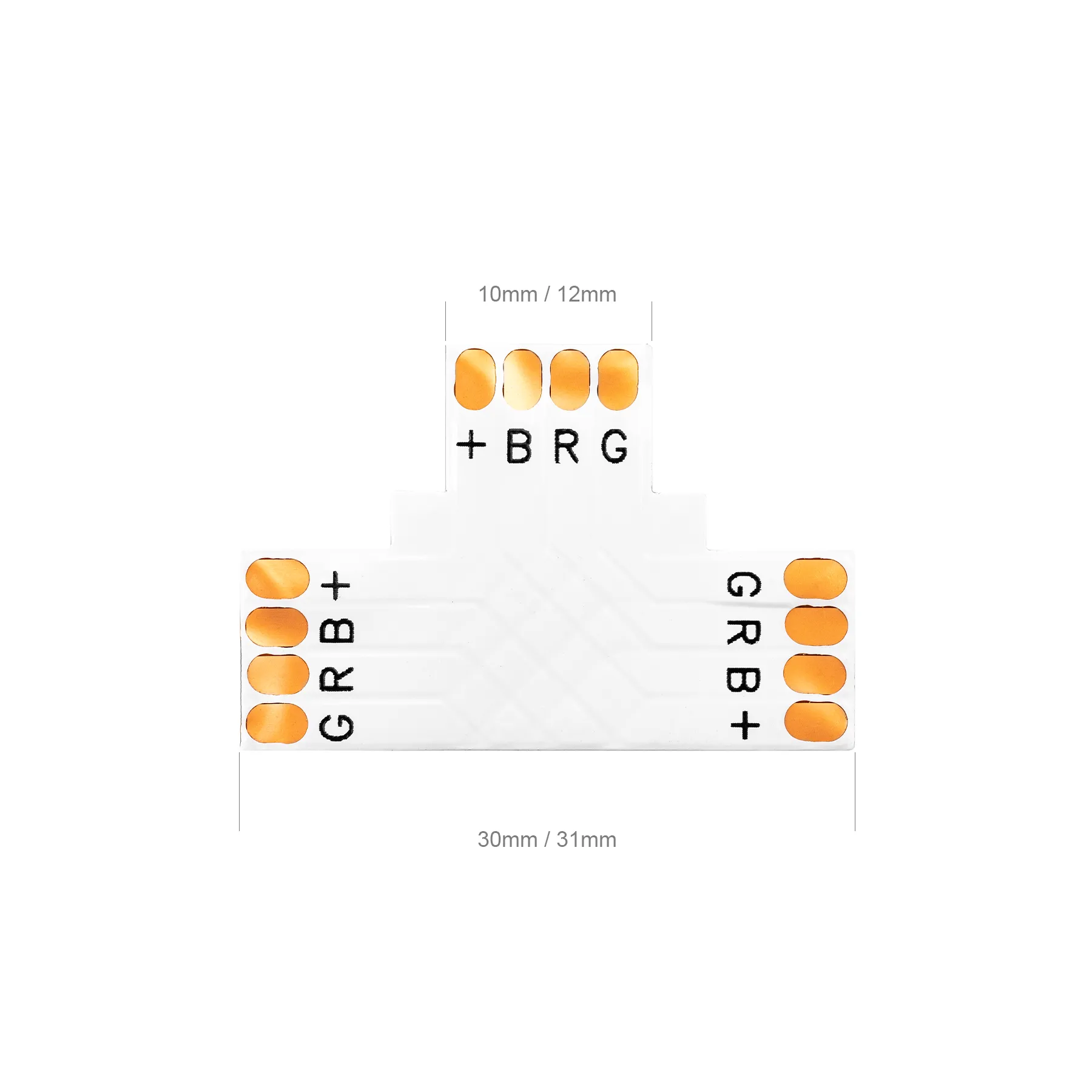 T/L/X PCB Shape Solderless Connector 2pin/3pin/4pin/5pin