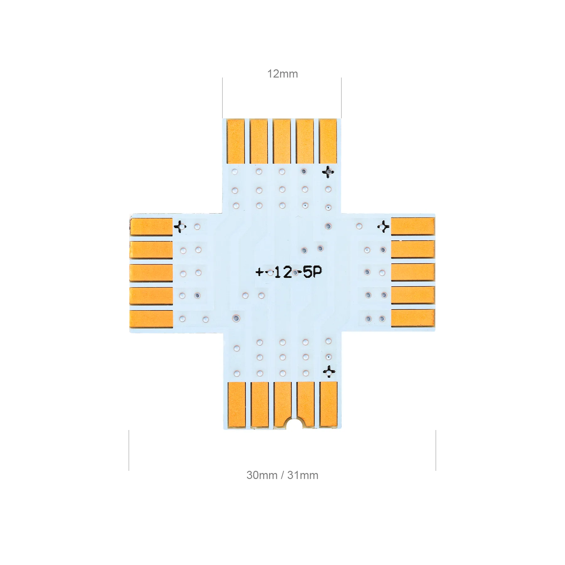T/L/X PCB Shape Solderless Connector 2pin/3pin/4pin/5pin