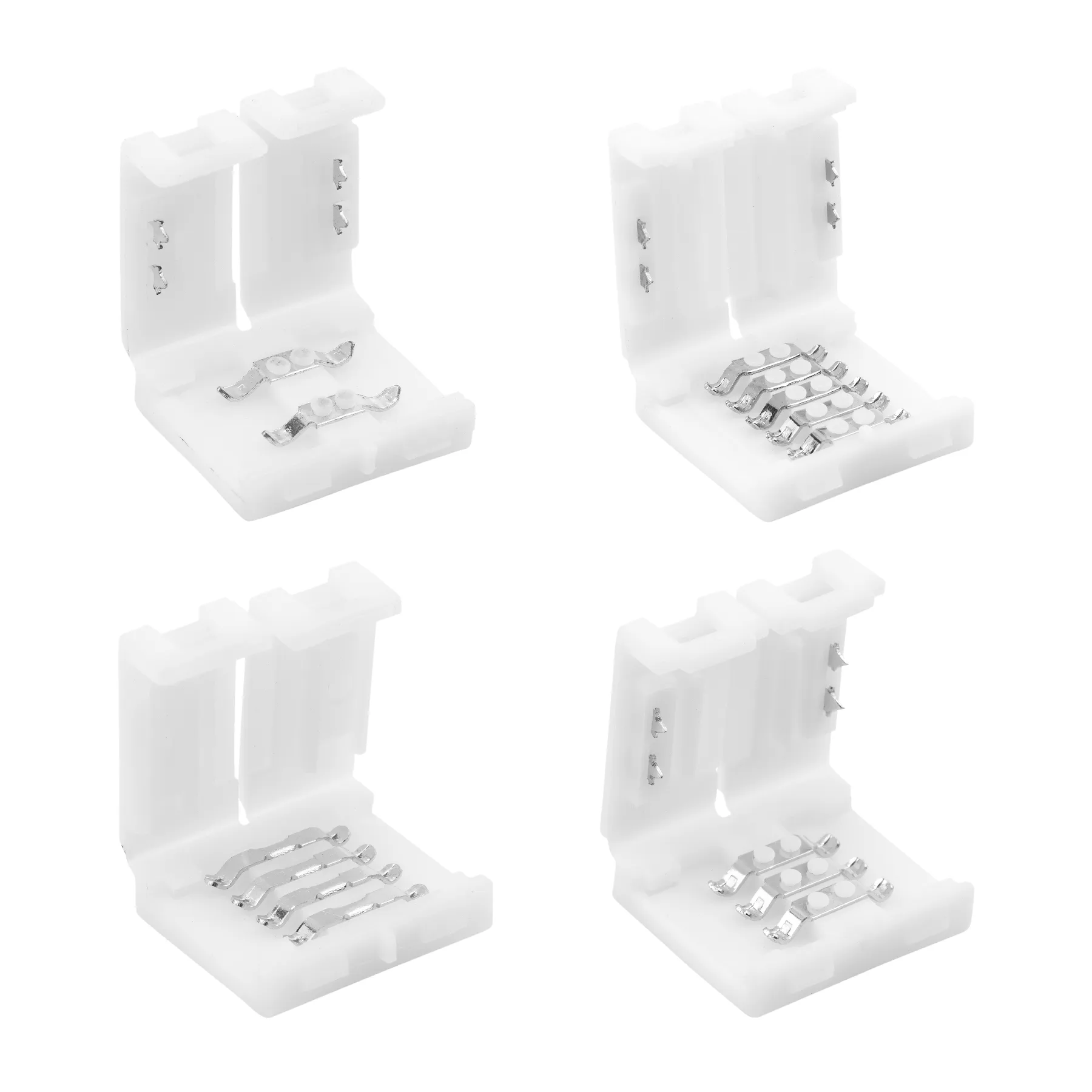 T/L/X Shape Solderless Corner Connector 2pin/3pin/4pin/5pin WS2811 WS2812B Led Strip No Soldering