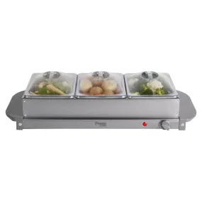 Tower Presto 3 x 1.5L Tray Buffet Server - Grey | PT16021GRY