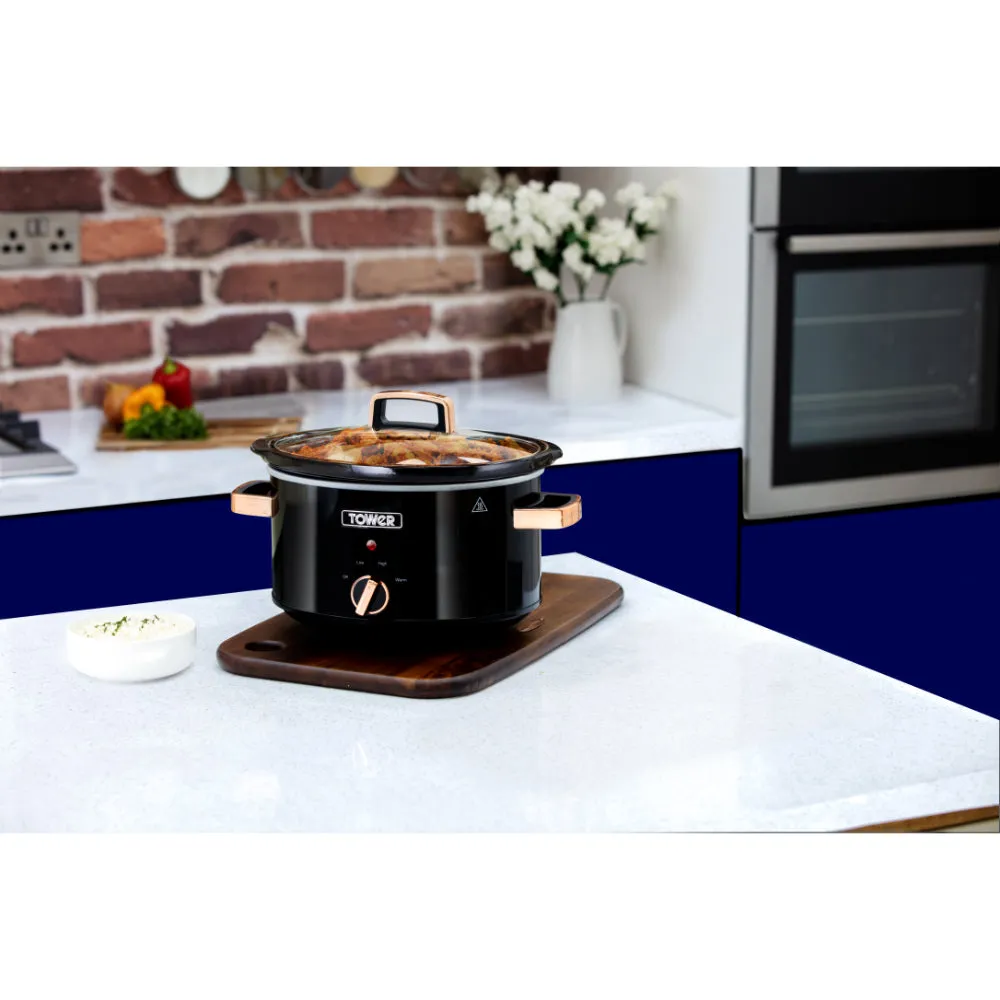Tower Rose Gold Slow Cooker 3.5L  - Rose Gold