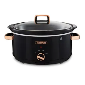 Tower Rose Gold Slow Cooker 6.5L  - Rose Gold