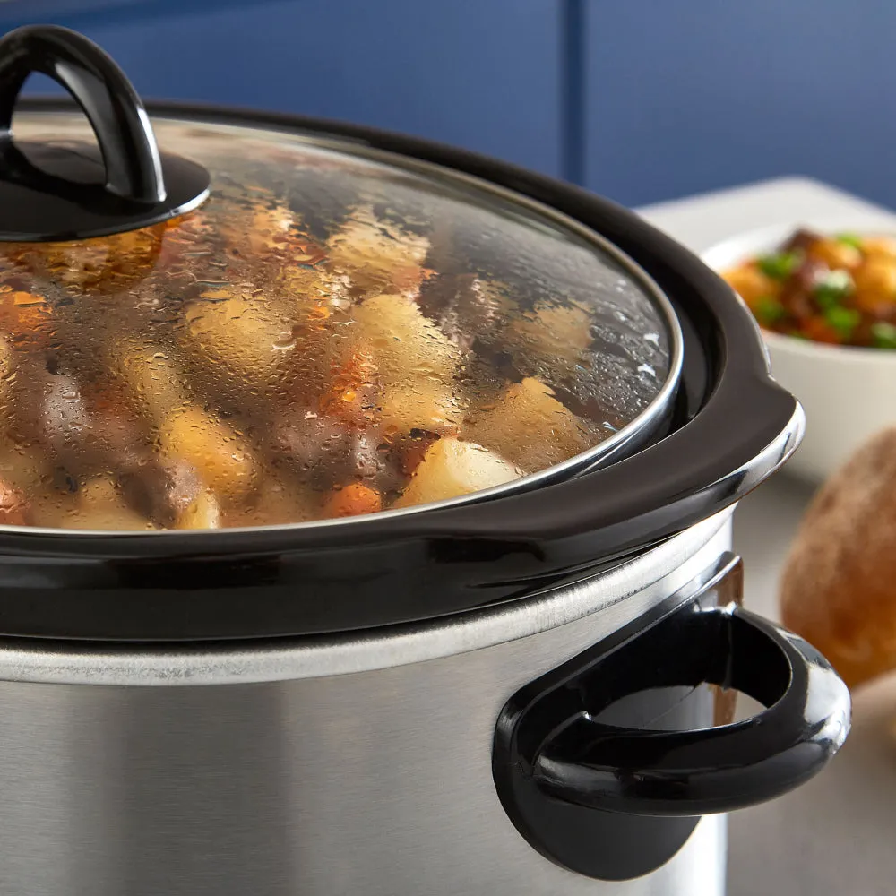 Tower Slow Cooker Oval 5.5L  - Stainless Steel