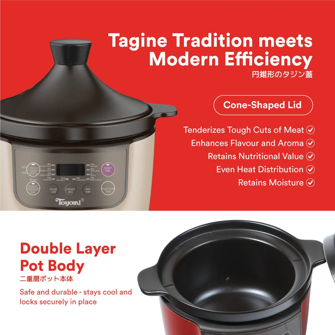 TOYOMI 4.0L Micro-com High Heat Stew Cooker HH 9080