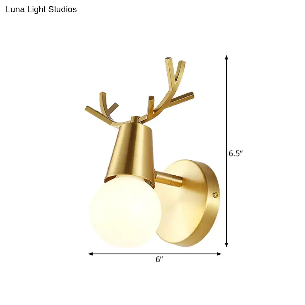 Traditional Global Vanity Wall Sconce in Brass - 1/2/3-Head Metal Light Fixture for Bathroom