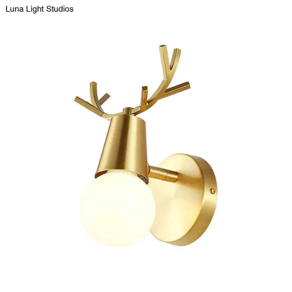 Traditional Global Vanity Wall Sconce in Brass - 1/2/3-Head Metal Light Fixture for Bathroom