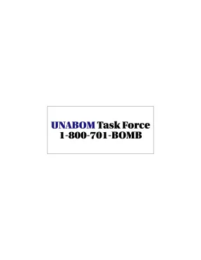 UNABOM TASK FORCE STICKER