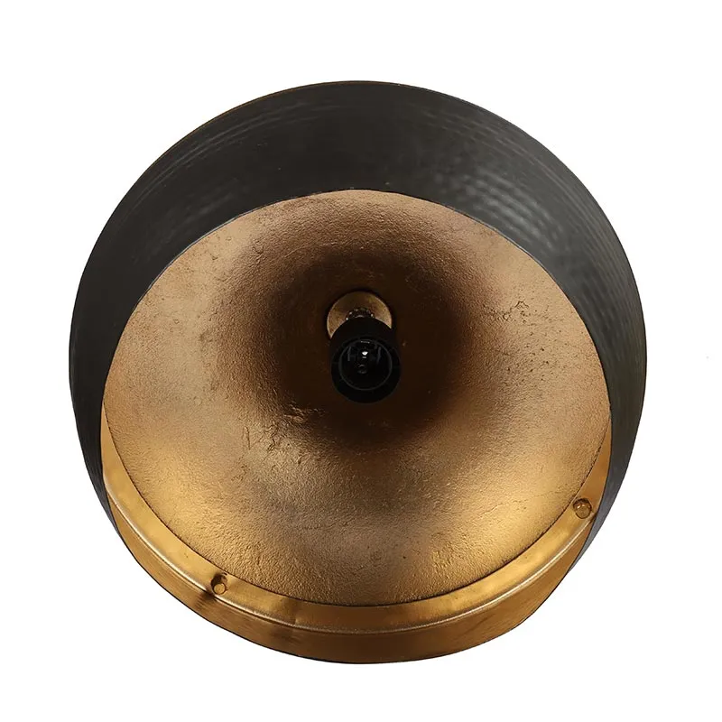 Vega Hanging Light Gold & Black Finish | 7 x 7 x 13 inches