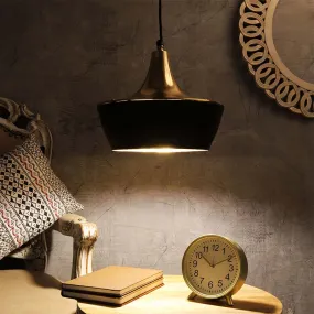 Vega Hanging Light Gold & Black Finish | 7 x 7 x 13 inches