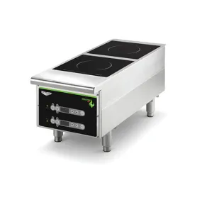 Vollrath 912HIDC Cayenne Dual Hob Heavy Duty Digital Countertop Induction Cooker / Range – 208V, 2500W