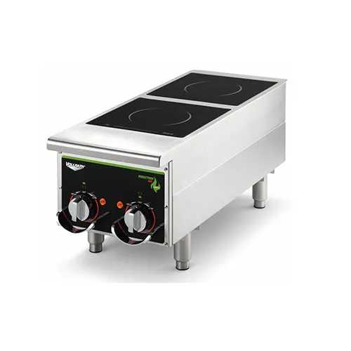 Vollrath 912HIMC Cayenne Dual Hob Heavy Duty Countertop Induction Cooker / Range – 208V, 2500W