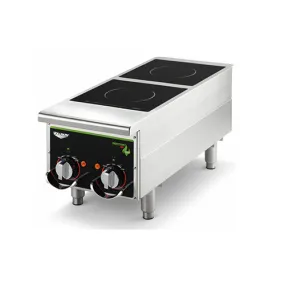 Vollrath 912HIMC Cayenne Dual Hob Heavy Duty Countertop Induction Cooker / Range – 208V, 2500W