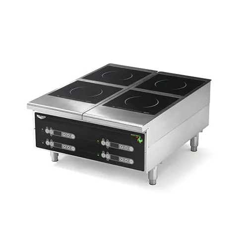 Vollrath 924HIDC Cayenne Four Hob Heavy Duty Digital Countertop Induction Cooker / Range – 208V, 2500W