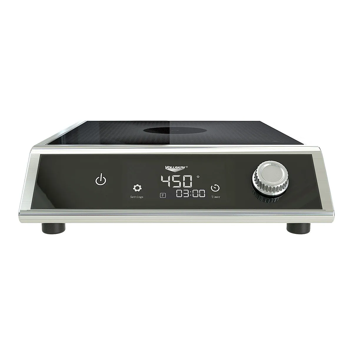 Vollrath MPI4-1440 4 Series Countertop Medium Power Induction Range w/ Control Knob, 1440 watts