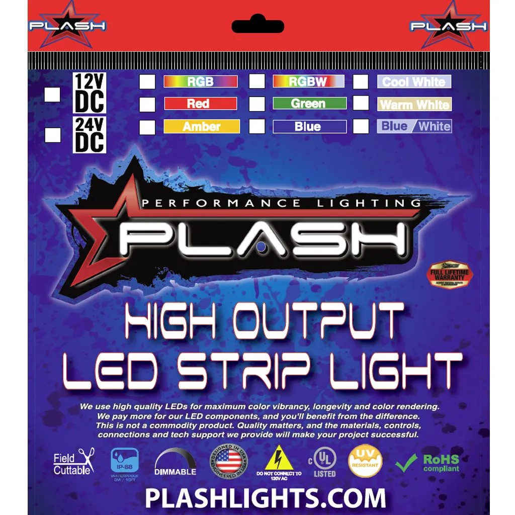 Waterproof Flexible Light Strip - IP68 - 12V Amber