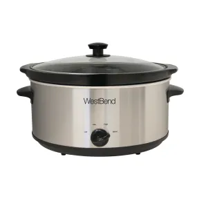 West Bend Large Slow Cooker, 6 Qt. Capacity