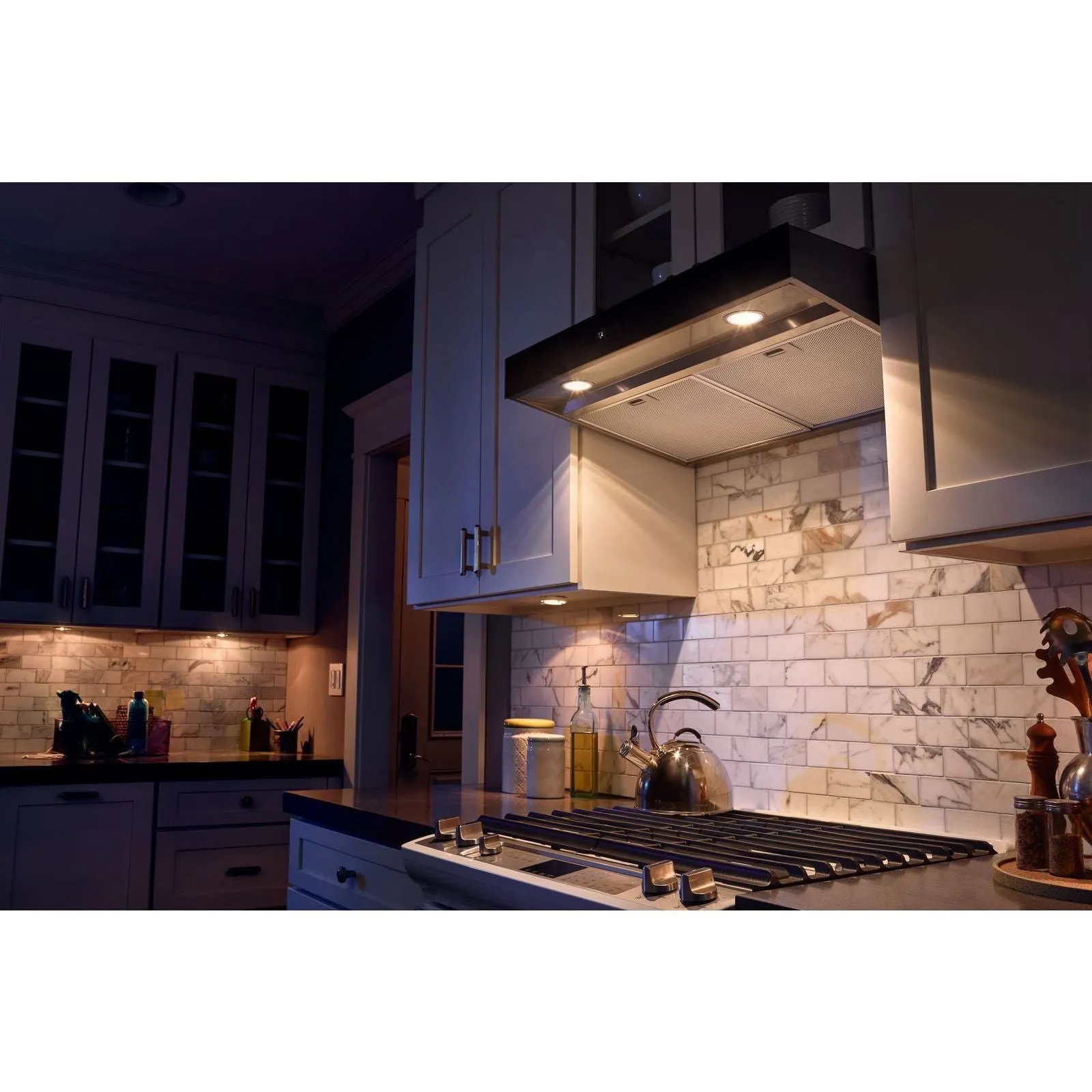 Whirlpool Black Glass 30" Under-the-Cabinet Range Hood with Boost Function - WVU57UC0FS