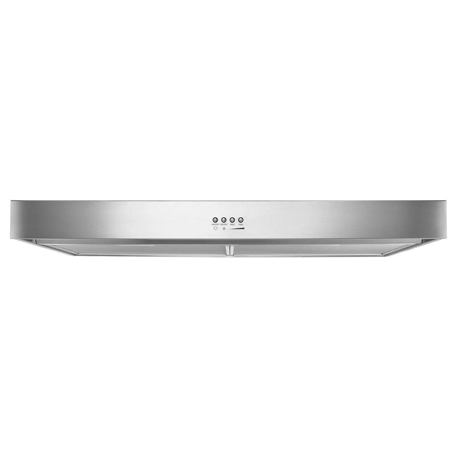 Whirlpool Stainless Steel 24" Under-the-Cabinet Range Hood with Dishwasher-Safe Full-Width Grease Filters - WVU37UC4FS