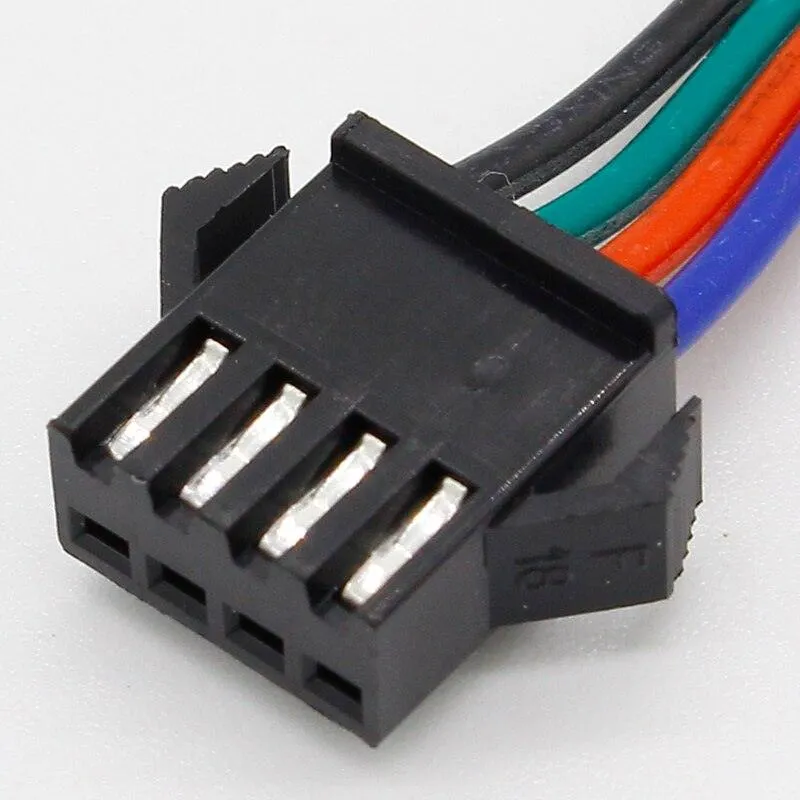 wholesale 10 pairs 4pin JST Connector Male Female Cable for SMD 5050/3528 RGB color LED Strip Wire WS2801 LPD8806 RGB LED Strip