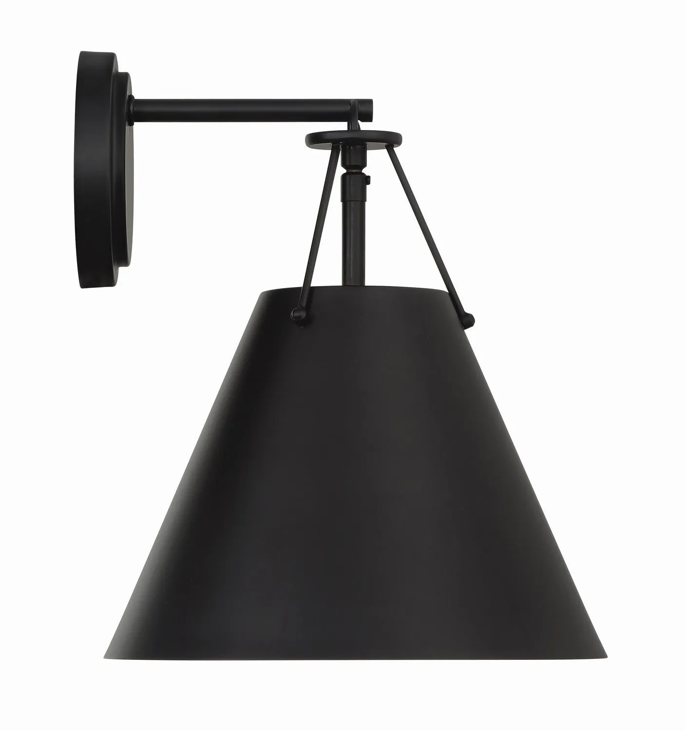 Xavier 1-Light Task Sconce in Matte Black
