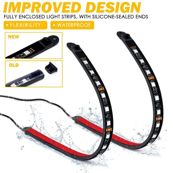 Xprite 4PC Celestial Series Interior RGB LED Car Light Set w/ Remote Control - DL-IL-G2