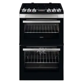 Zanussi 55cm Freestanding Electric Cooker - Stainless Steel | ZCV46250XA