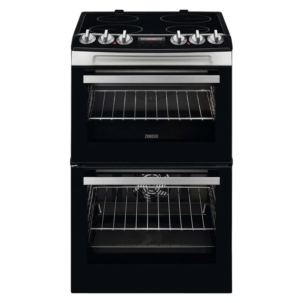 Zanussi 55cm Freestanding Electric Cooker - Stainless Steel | ZCV46250XA