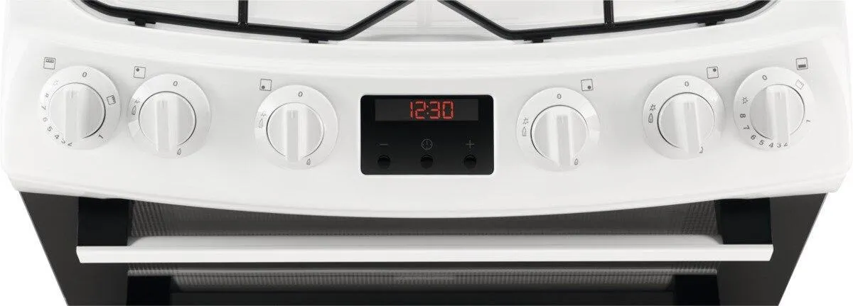 Zanussi ZCG63260WE 60cm Double Oven Gas Cooker with Electric Grill - White