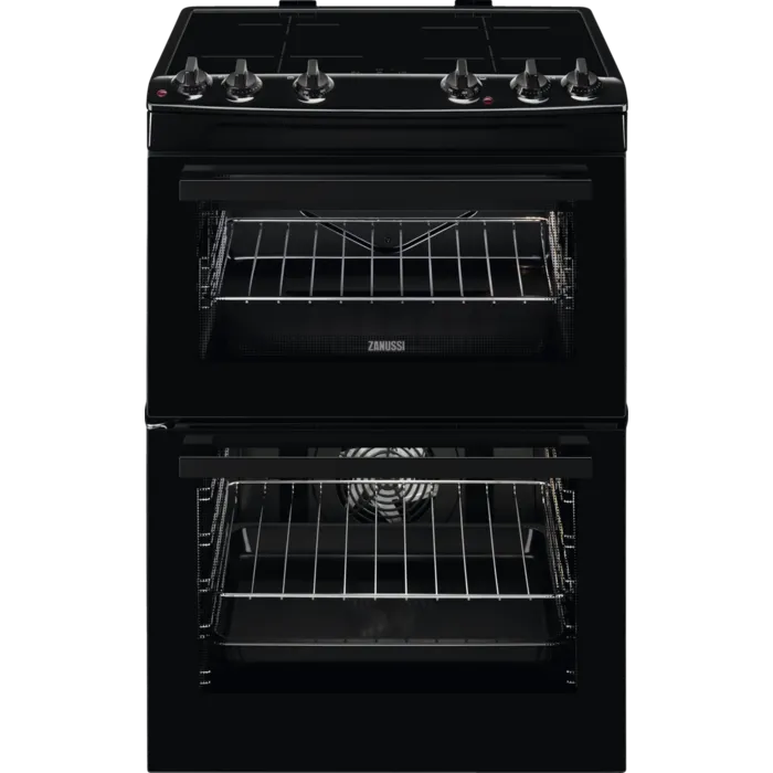 Zanussi ZCI66080BA Induction Electric Cooker with Double Oven