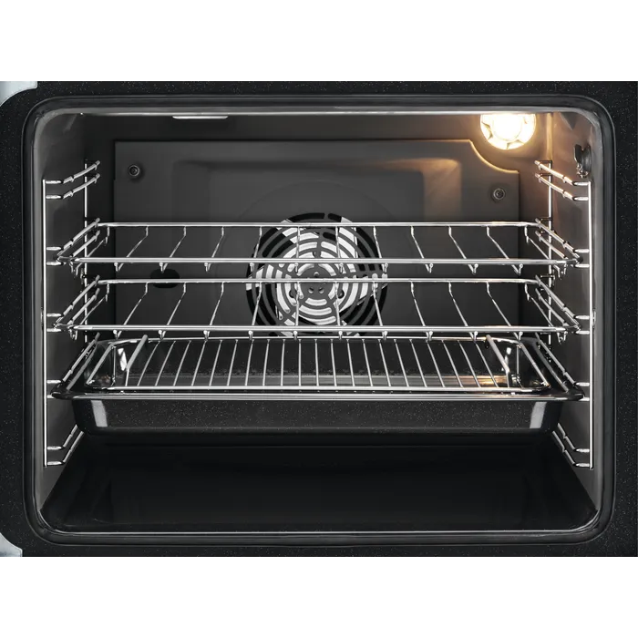 Zanussi ZCV66250BA Ceramic Electric Cooker with Double Oven Black
